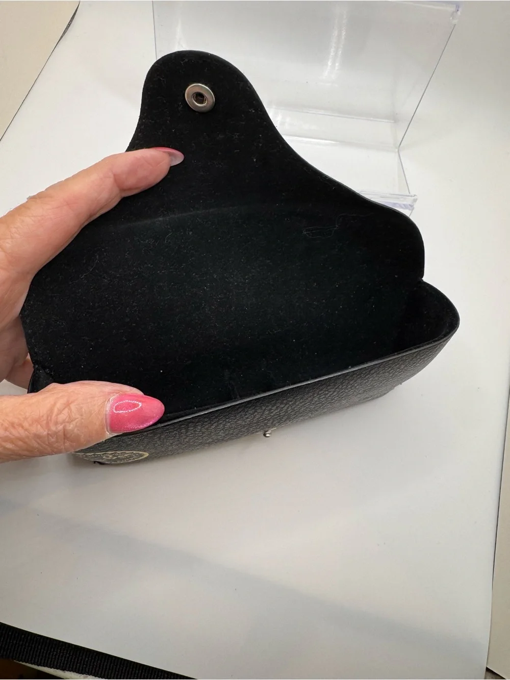 Ray-Ban Black Sunglasses Case with Gray Cleaning Cloth - CASE ONLY
